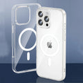 Étui Magnétique Transparent iPhone – Compatible MagSafe
