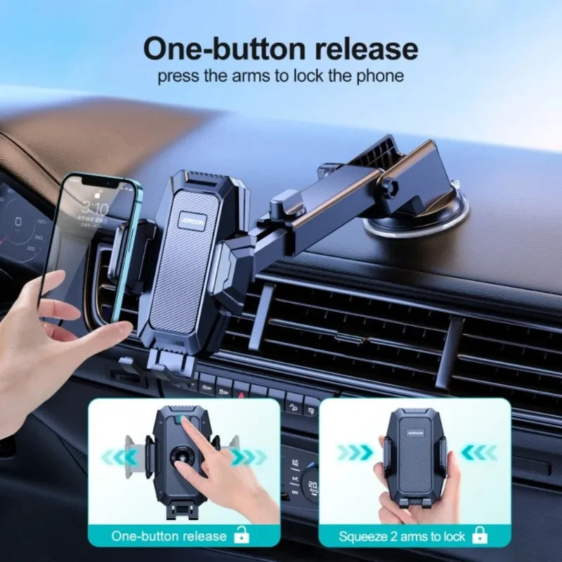 Support Téléphone Voiture 360° Ventouse | Bras Télescopique | NOVACASE
