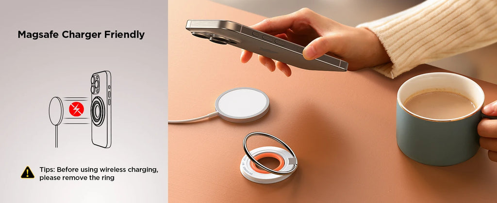 Support Anneau MagSafe Joyroom | Grip Magnétique iPhone 16 15 14 13 | NOVACASE