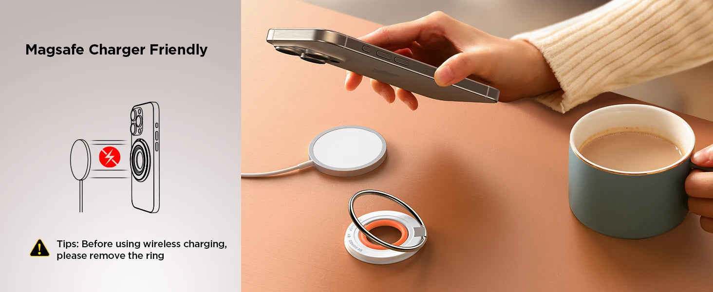 Support Anneau MagSafe Joyroom | Grip Magnétique iPhone 16 15 14 13 | NOVACASE