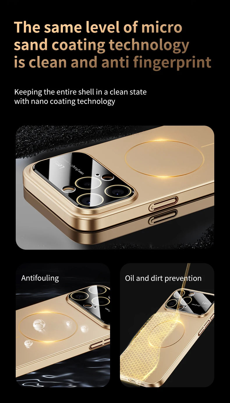 Coque iPhone MagSafe Luxe – Protection Caméra Renforcée | iPhone 15, 16, 17 Pro Max