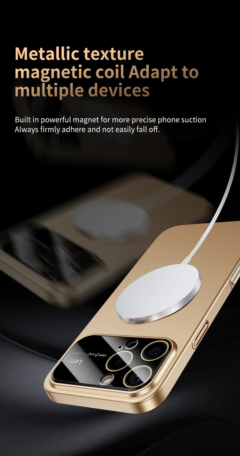 Coque iPhone MagSafe Luxe – Protection Caméra Renforcée | iPhone 15, 16, 17 Pro Max
