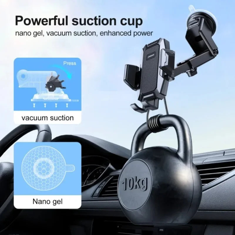 Support Téléphone Voiture 360° Ventouse | Bras Télescopique | NOVACASE