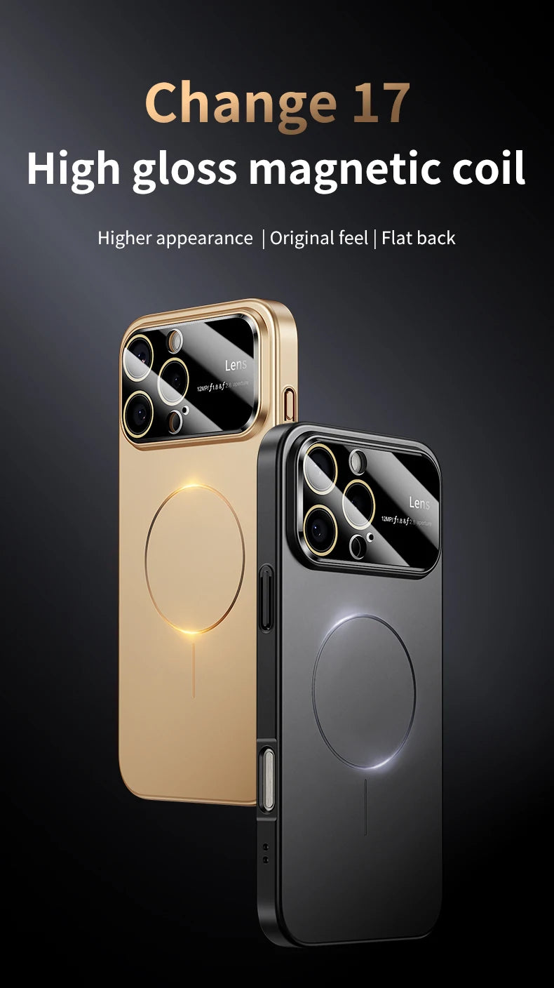 Coque iPhone MagSafe Luxe – Protection Caméra Renforcée | iPhone 15, 16, 17 Pro Max
