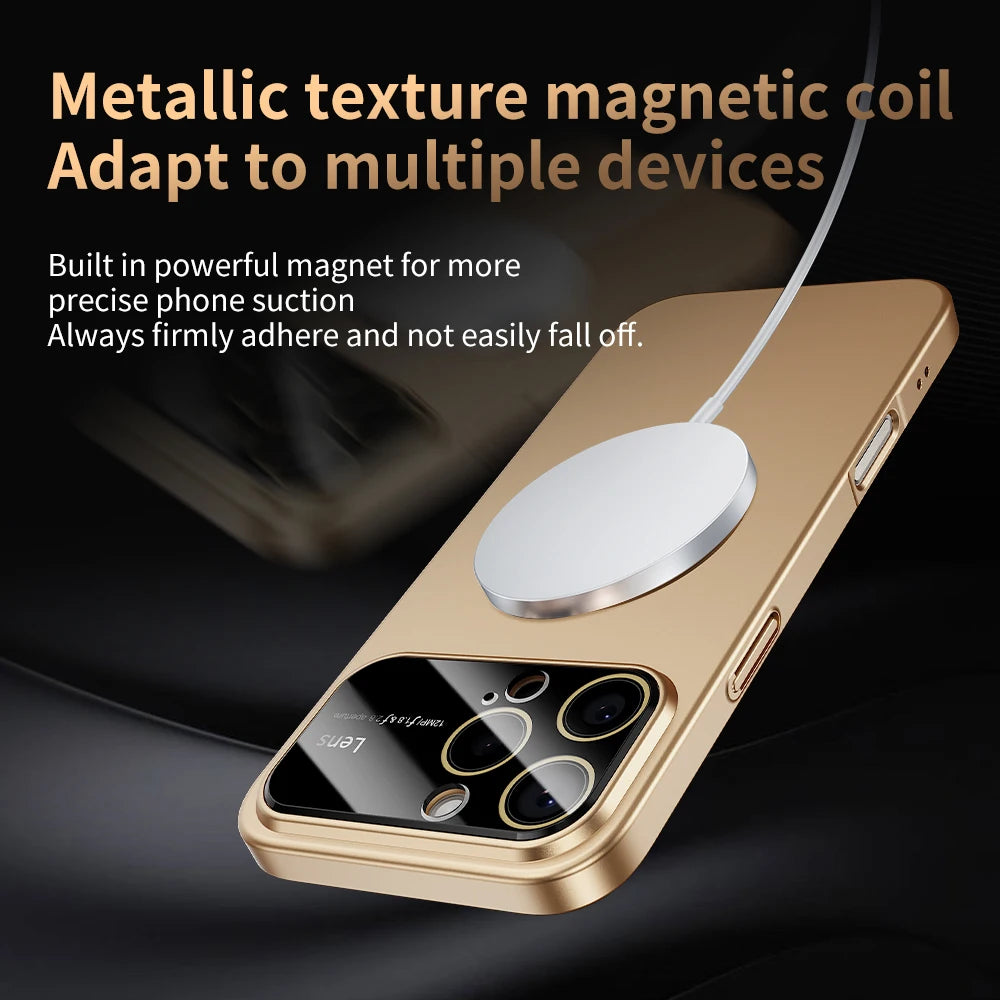 Coque iPhone MagSafe Luxe – Protection Caméra Renforcée | iPhone 15, 16, 17 Pro Max